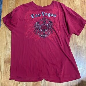 red las vegas tee shirt size fits medium lightly worn